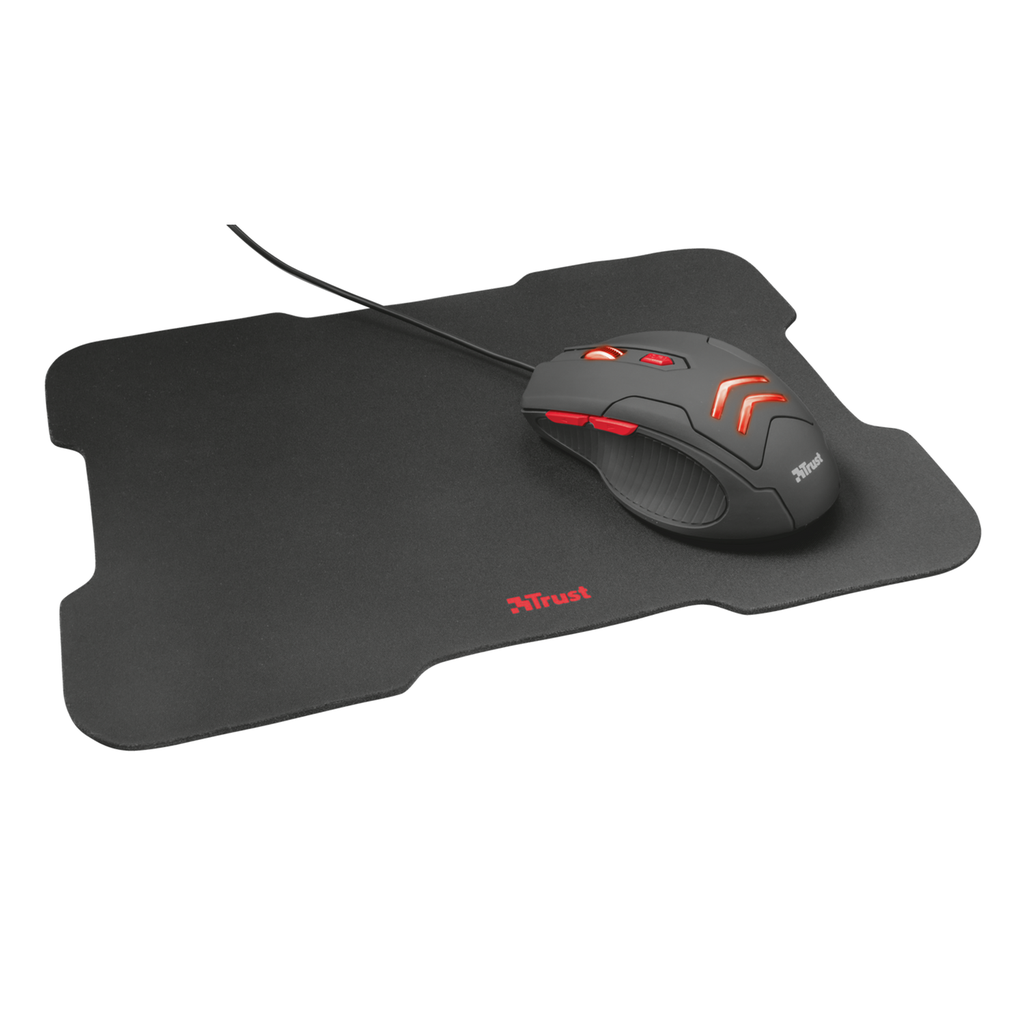 Combo Trust Ziva 4 En 1 Mouse Teclado Auricular Pad TRUST